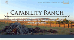 Desktop Screenshot of capabilityranch.org
