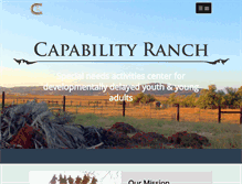 Tablet Screenshot of capabilityranch.org